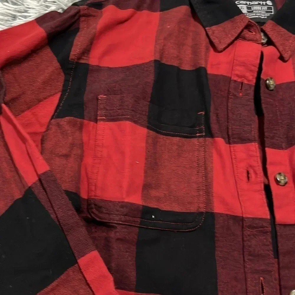 New! Carhartt plaid shirt Size XXL - Picture 6 of 16